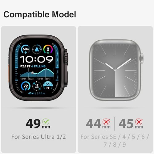 ULTIMAL Pulseiras masculinas compatíveis com Apple Watch Ultra 2/1 de 49 mm, pulseira esportiva robu