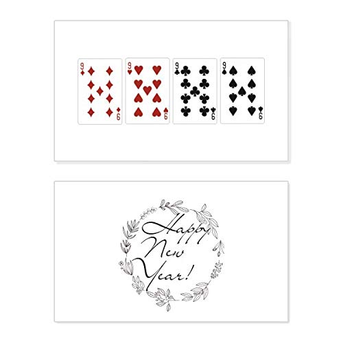 Tarjeta conmemorativa de Año Nuevo con detalles de alta calidad de pala de diamantes