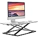 Produktbild Sitzen Sie Ständer Schreibtisch Converter Höhenverstellbarer Standing up Büro Workstation Ergonomische Riser für PC Computer-Bildschirm, Tastatur, Laptop | 79x54cm Plattform, 20kg Kapazität,White