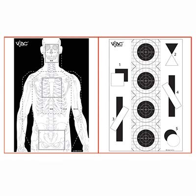100 Pcs, Viking Tactics Double Sided Advanced Training Target Bright White Paper 23