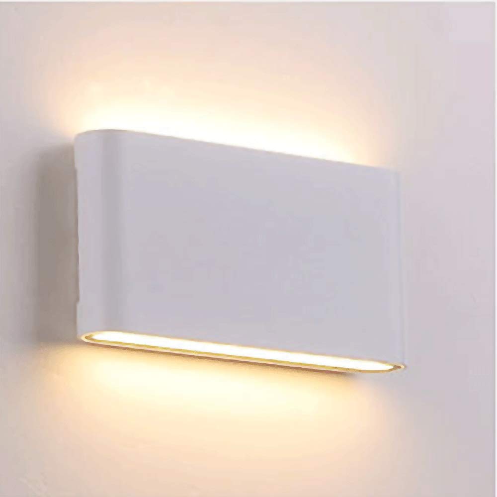 Applique murale LED moderne blanche au design minimaliste épuré