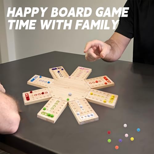 Juego de mesa de madera para 2 a 8 jugadores miniatura 6