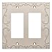 Franklin Brass W35077-SN-C Classic Lace Double Decorator Wall Plate/Switch Plate/Cover, Satin Nickel