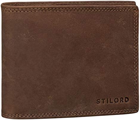 STILORD ‘Antonio’ Portafoglio Uomo in vera pelle Blocca RFID NFC Portamonete Portafogli per Carta d’identità a tripla piegatura in vero Cuoio, Colore:antero – marrone STILORD ‘Antonio’ Portafoglio Uomo in vera pelle Blocca RFID NFC Portamonete Portafogli per Carta d’identità a tripla piegatura in vero Cuoio, Colore:antero – marrone