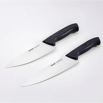 Pirge Siyah Saplı Ecco Şef Çiftler Bıçak Seti 16 Cm Ve 19 Cm 35141