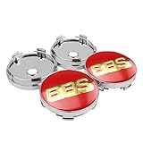 massage 4Pcs 60mm BBS Auto Radnabenkappen Nabendeckel Felgendeckel Emblem Abzeichen Staubdichte Abdeckung, FüR BBS Felge Radkappe Auto Styling