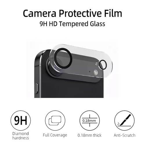 Image of Tempered Glass Screen Protector Compatible for iPhone Air | Front And Back Screen Guard With camera lens protector (17 Air, Combo)