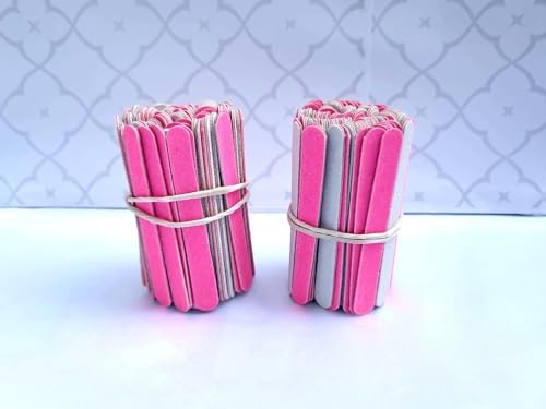 Kit 200 Mini Lixas de Unha, Kit Manicure Pedicure, 8cm, Descartáv...