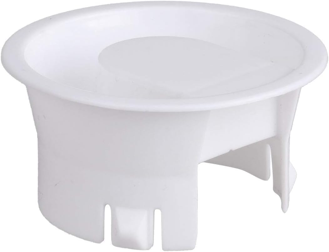 2Pcs White Glass Water Pitcher Lids, White Plastic Water Bottle Caps, Food Grade Plastic Anti-Dust Splash Resistant Stoppers Covers, Suitable for Beverage Carafe Glass Pouring Pitcher One Size