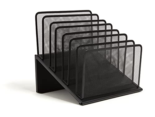 TRU RED TR57559-CC 7 Compartment Wire Mesh File Organizer