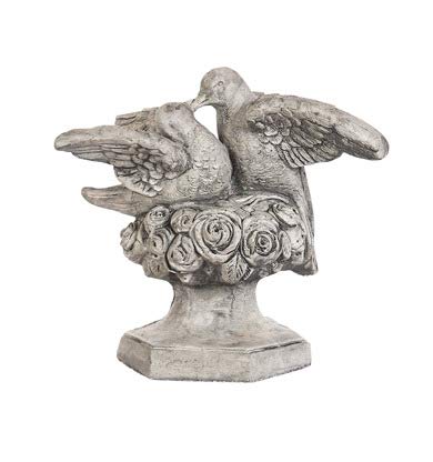 Solid Rock Stoneworks Kissing Doves Statue