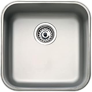 Teka BE 40.40 1C - Undercounter Sink, 1 Sink Under Countertop, Kitchen Sink 50cm, Stainless Steel Sink
