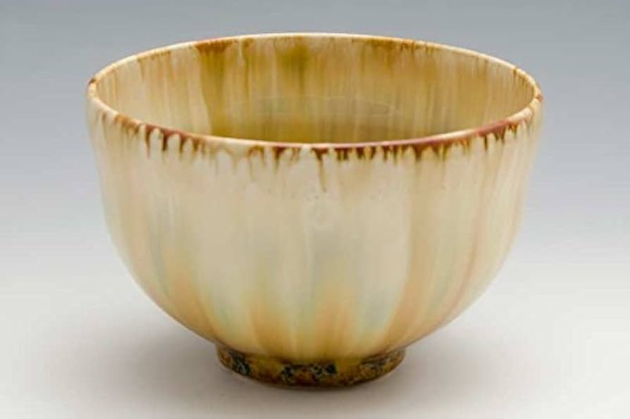 Amazon | 京焼 清水焼 京 焼き 京焼き 茶道具 抹茶碗 1客 紙箱入 釉流