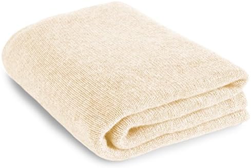 Extra Large 100% Cashmere Bed Blanket Throw - Undyed - Made to Order - made in Scotland