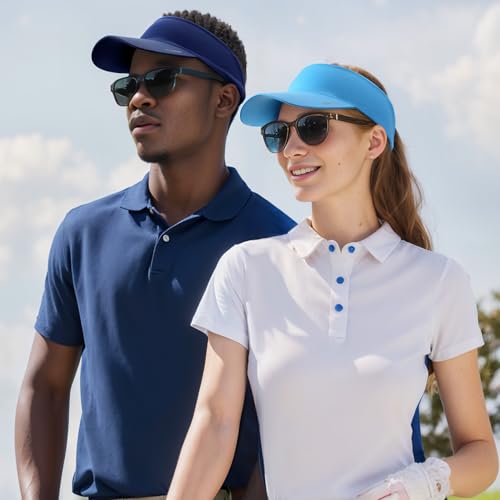 Image of Sukeen Cooling Stretchy Visor Free Size Cool Hat with UV Protection Brim Peak Vizor for Golf,Tennis,Cycling,Running