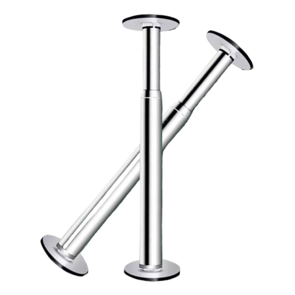 Support lavabo sans perçage : kit de réparation évier réglable en acier inoxydable (37-55 cm) x2