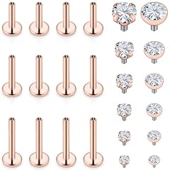 6MM 8MM 10MM Bar-Rose Gold,2mm/2.5mm/3mm/3.5mm/4mm/4.5mm