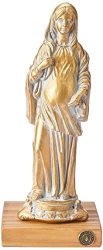 Miraculo Imagem N S Grávida 20cm Estilo Ouro Oxi