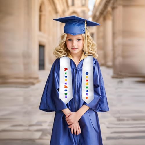 Happy Secret Unisex Kindergarten and Preschool Graduation Stole 50" Long4