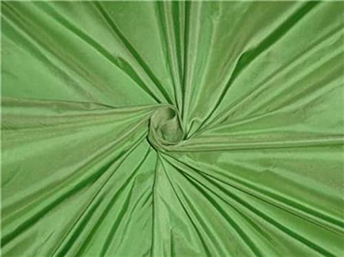 Soie pure taffetas vert pomme haut de gamme de 30 mommes Les Tissus Soie