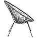 Flash Furniture Valencia Oval Comfort Series Take Ten Grey Papasan Lounge Chair