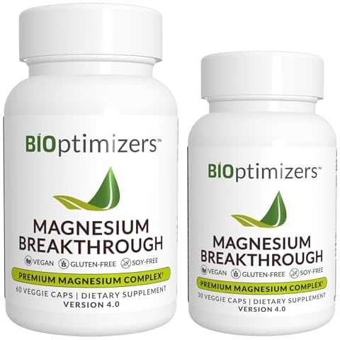 Magnesium Breakthrough Supplement 4.0 - Has 7 Forms of Magnesium: Glycinate, Malate, Citrate, and More - Natural Sleep and Brain Supplement - 90 Capsules Cover