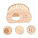 SUPVOX Wooden Hamster Hideaway Hut Natural Pet Nest for Sleeping and Play Safe and Design for Hamsters Gerbils and Mice Promotes Agility and Health
