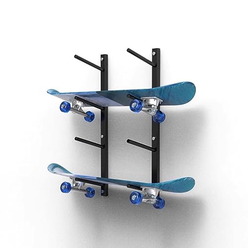 SUYUDD-Skateboard-Rack-Wandmontage-platzsparender-Longboard-Organizer-Display-Halter-fuer-Zuhause-und-Garage-Snowboard-Skateboard-Aufbewahrung-Kleiderbuegel-schwebendes-Wandregal