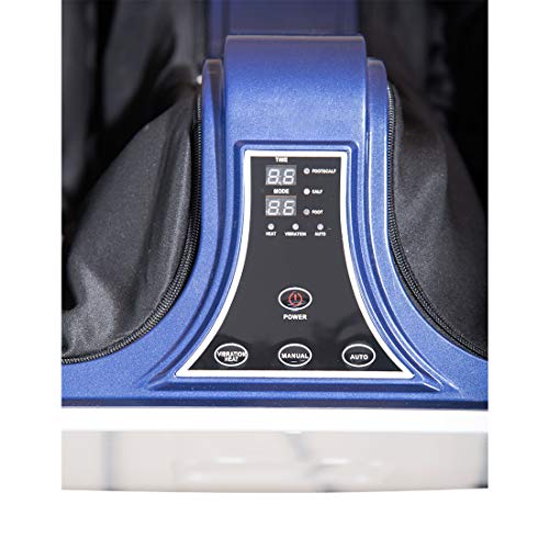 Image of JSB HF05 Ultra Leg and Foot Massager Machine for Pain Relief (With Rubber Kneading Pads), Black