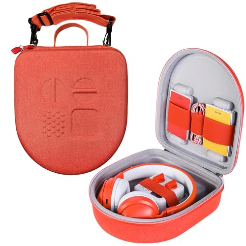 GENZOXRUG Travel Case Compatible with Yoto Mini Player & Accessories,Hard Protective Storage Carrying Shell with Adjustable Shoulder Strap, Holds Kids Speaker,Headphones & Up To 60 Audiobook Cards