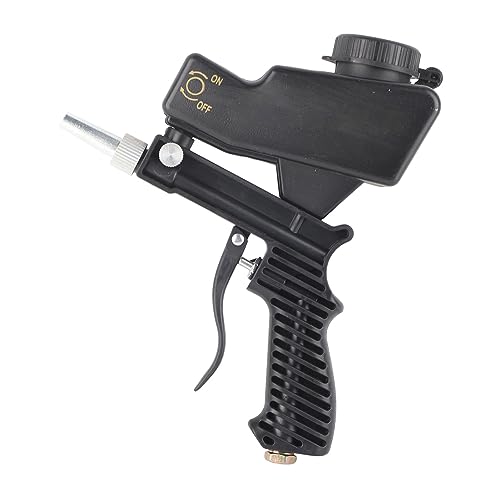 Leapiture Sandblaster Air Sand Blaster Portable Sandblasting Tool Set Kit for Spraying Cleaning (Black)