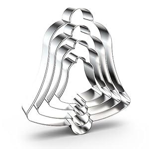 QAAQS Glocke Ausstechformen Set, 4-teilig