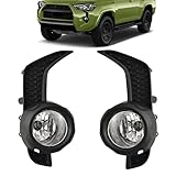 Fog Lights Compatible with 2014-2024 4Runner TRD SR5 A Pair of Fog Lamps with Bezels and Bulbs