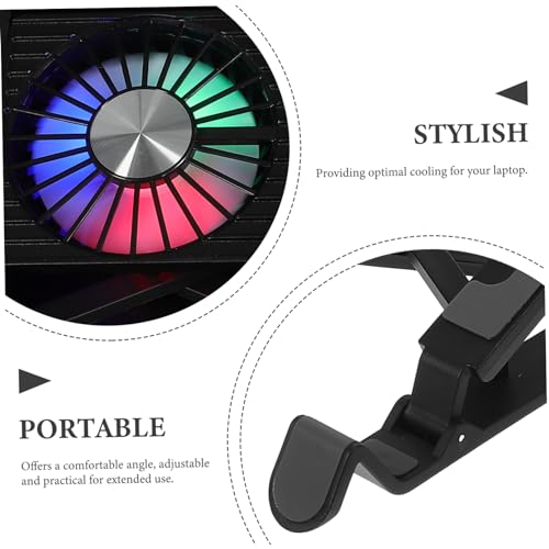 KICHOUSE base ajustable para laptop con ventilador USB miniatura 2