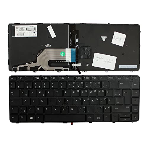 Clavier HP ProBook 440 G3 noir avec cadre rétroéclairé et pointeur