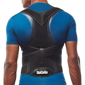 Posture Corrector for Men and Women – Back Brace for Upper and Lower Body Support – Adjustable Straightener with Pain Relief and Muscle Memory (Large)