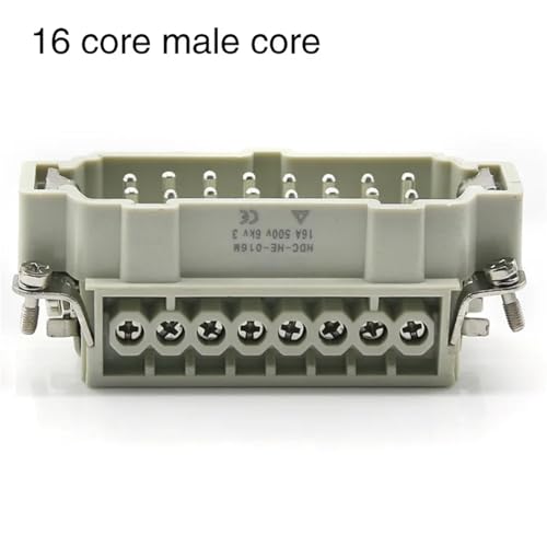 Conector macho de aviación HDC-HE con 16 pines para instalaciones mecánicas exigentes 2