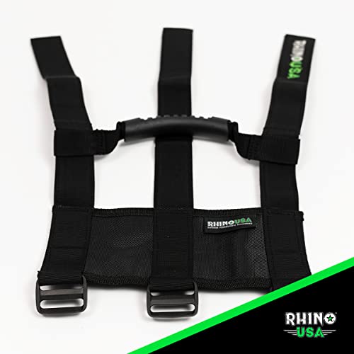 Rhino Usa Heavy-Duty Roll Bar Grab Handles For 4X4 And Jeep - Premium Nylon Off-Road Grab Handles For 2”-3” Cages - Self-Fastening, Anti-Slip, Adjustable, And Superior Grip #TOP2