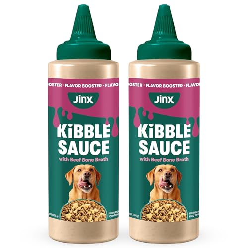 Jinx Kibble Sauce for Dogs - Premium Dog Food Kibble Topper Sauce & Flavor Booster Made with Beef...