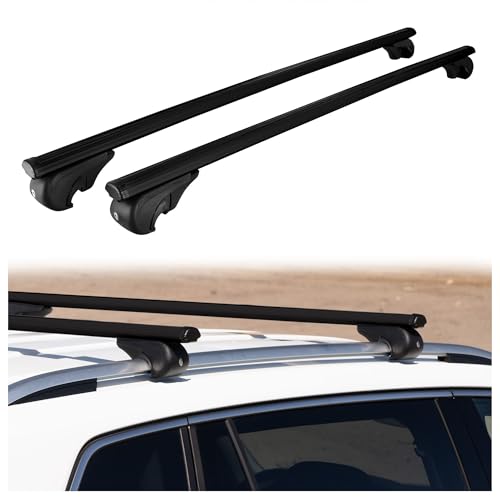 CHROMEMASTER Portapacchi da Tetto, Barre Tetto; Compatibile con Toyota Yaris Verso 1999-2005; Per il Trasporto di Box da Tetto, Portabiciclette, Scala | Struttura Leggera e Resistente in Alluminio