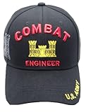 First Military Choice Combat Engineer US Army Baseball Cap, Adjustable, Black