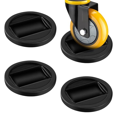 Mabor 4Pcs Bed Stoppers to Prevent Sliding, Wheel Stopper for Rolling Furniture Keep Furniture from Sliding Anti Slip Caster Cups for Wheels of Couch Chair Sofa Bed