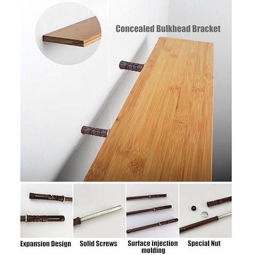 10 Concealed Floating Shelf Bracket, Heavy Duty Invisible Shelf Brackets, Hidden Shelf Brackets - Image 3