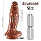 33cm XXXL Realistischer Dildo,8,4cm Durchmesser Extra Dicker Dildo für G-Punkt-Stimulation & Orgasmus, mit Starkem Saugnapf für Hands-Free, Großes Anal-Penis-Sextoy für Paare Männer Frauen Gay,Braun