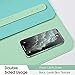 EMINTA Waterproof Desk Pad Protector, Sewing Reinforcement Dual Sided PU Leather Mouse Pad Desk Blotter, Desk Writing Pad for Office/Home (Green/Blue, 31.5x15.7inch)