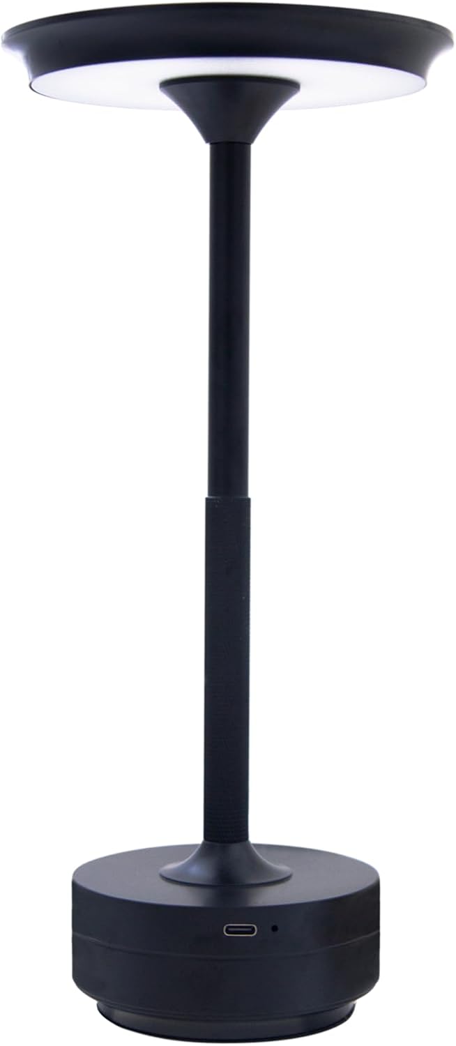 Cordless Rechargeable Table Lamp,LED Battery Operated Table Light,Portable Desk Lamp with USB Charging Port,for Kid,for Living Room&Bedroom& College Dorm Room& Nightstand&Classroom (Gold)