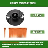 【Upgrade】Podwójne ostrze noża kompatybilne z artykułami Gardena 9876, 9878, 14700, 14701, akcesoria do podkaszarki do trawy, 20 sztuk ostrzy