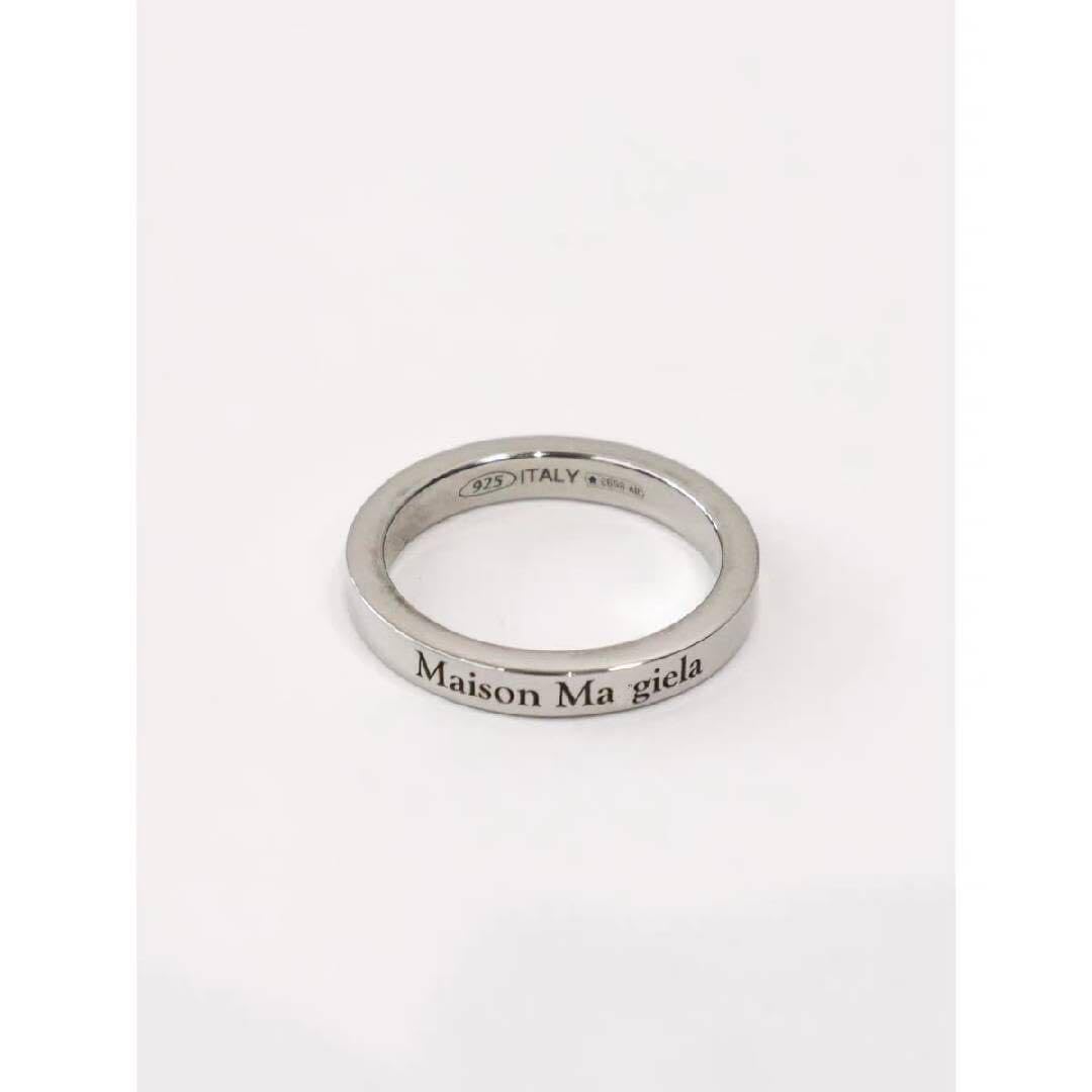 Amazon.co.jp: Mマルジェラ メゾンマルジェラ ロゴ 指輪 US9  