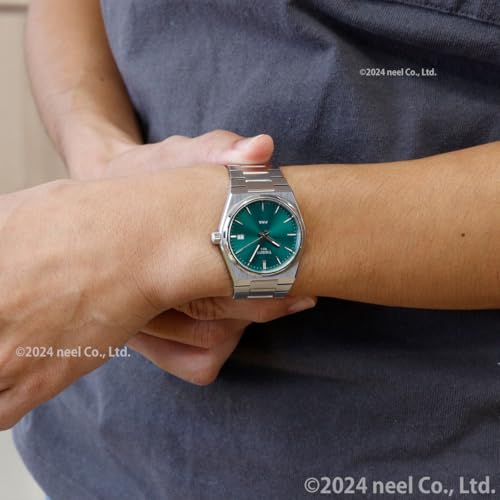 Tissot PRX Swiss Quartz Unisex Watch, Green Dial, Stainless Steel, 35 mm Case, T13721011081004