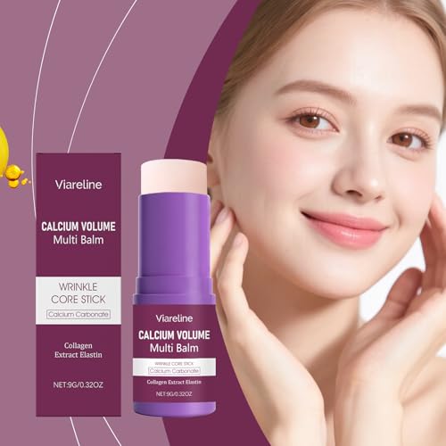 Viareline Facial Skin Care Bar for Under Makeup Contains Collagen and Hydrolyzed Elastin Designed for Anti-Wrinkle Brightening Skin Long-Lasting Moisturizing 9g